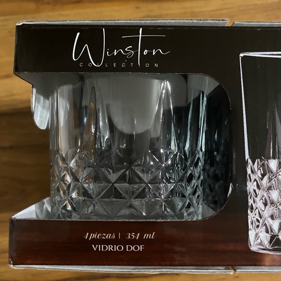 Circleware Winston Collection Double Glass Old Fashioned 4 Piece Set 12 Ounces - Picture 11 of 15